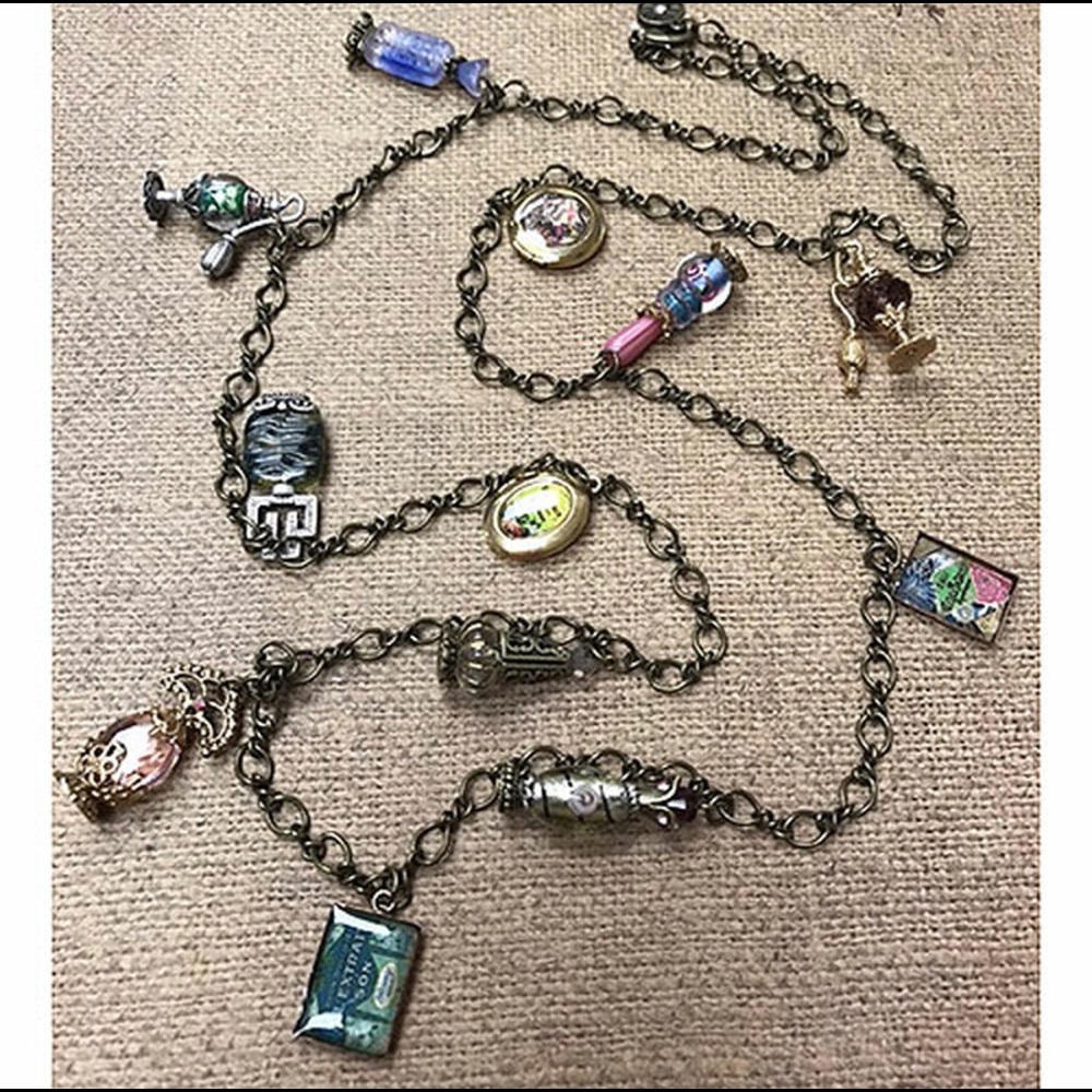 Antique Perfume Bottle Necklace,Boutique